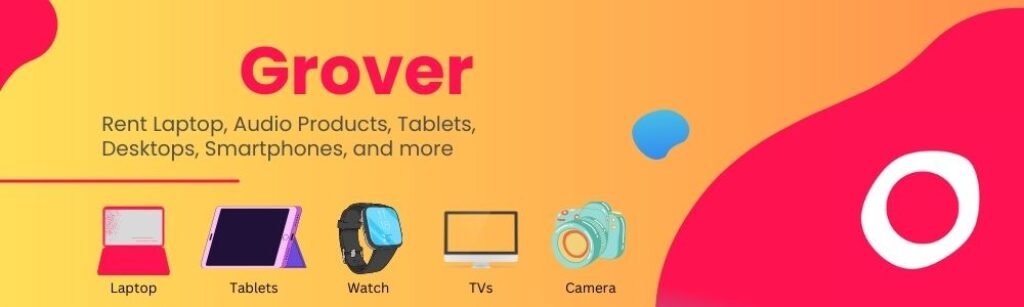 Grover website to rent a laptop